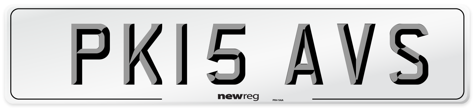 PK15 AVS Number Plate from New Reg